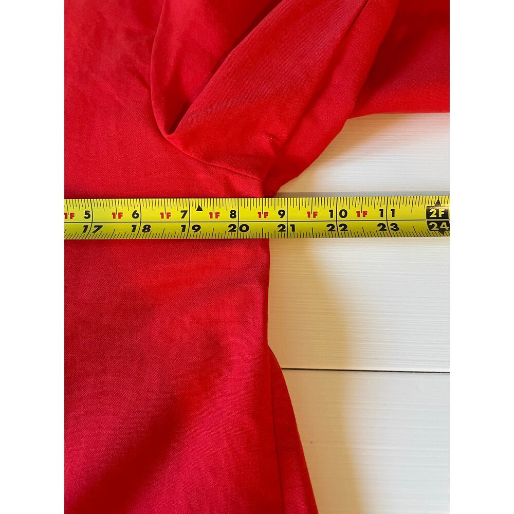 Stylewe Maxi Shirtdress Size M NWT Red Long Sleeve Relaxed Fit Cotton Lagenlook - Picture 9 of 9